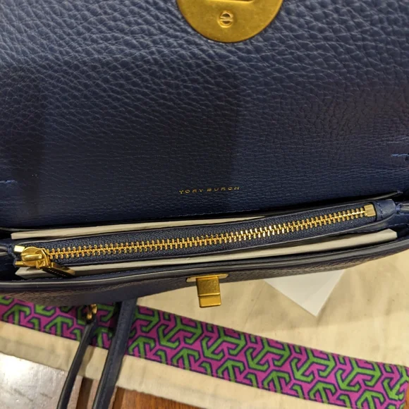Tory Burch Kira Leather Chain Crossbody + Dust + Gift Bag Nwt❤